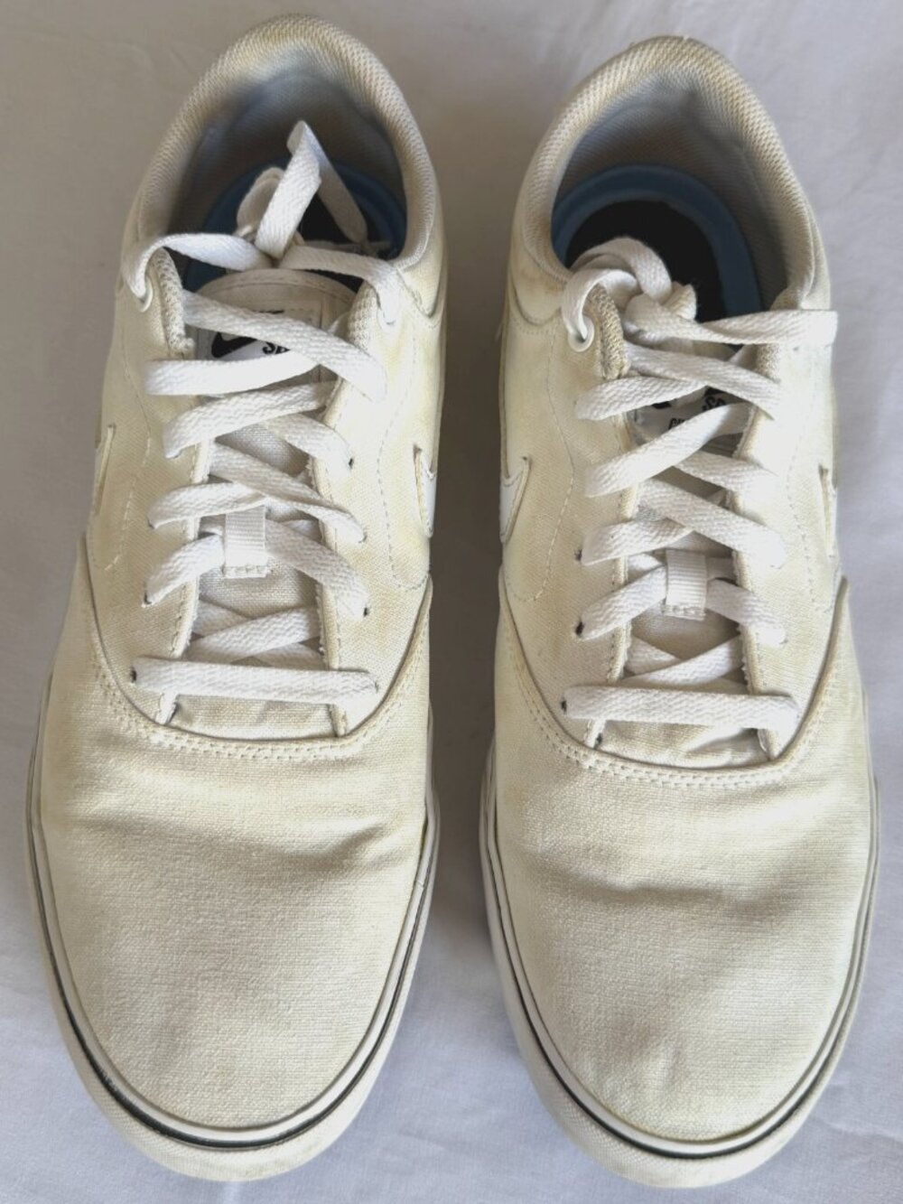 NIKE SB CHRON 2 DM3494-102 WHITE CANVAS LOW TOP SHOES SNEAKERS MENS 12